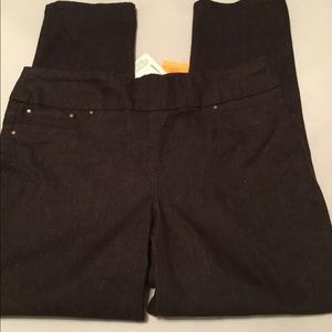 NWT Ruby Rd Espresso Pull On Jeans Size 14P